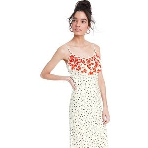 RIXO x Target Polka Dot Ruffle Slip Dress